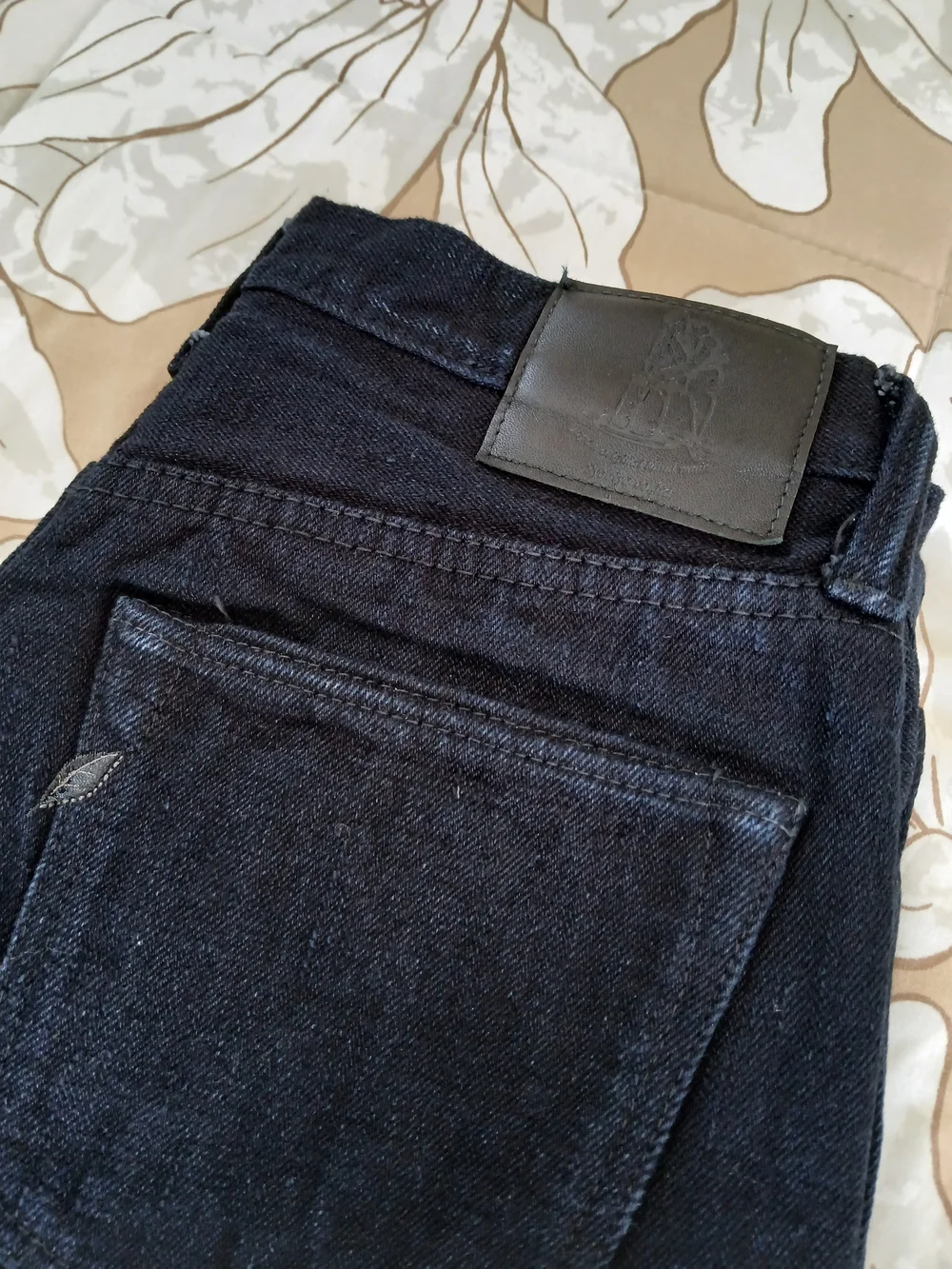 Pure Blue Japan 17oz 019 Double Indigo Slubby Denim Jeans - Picture 2 of 10